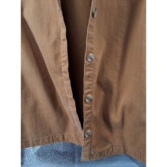 National Womens Button-Up Jacket 3X Brown - Picture 6 of 7